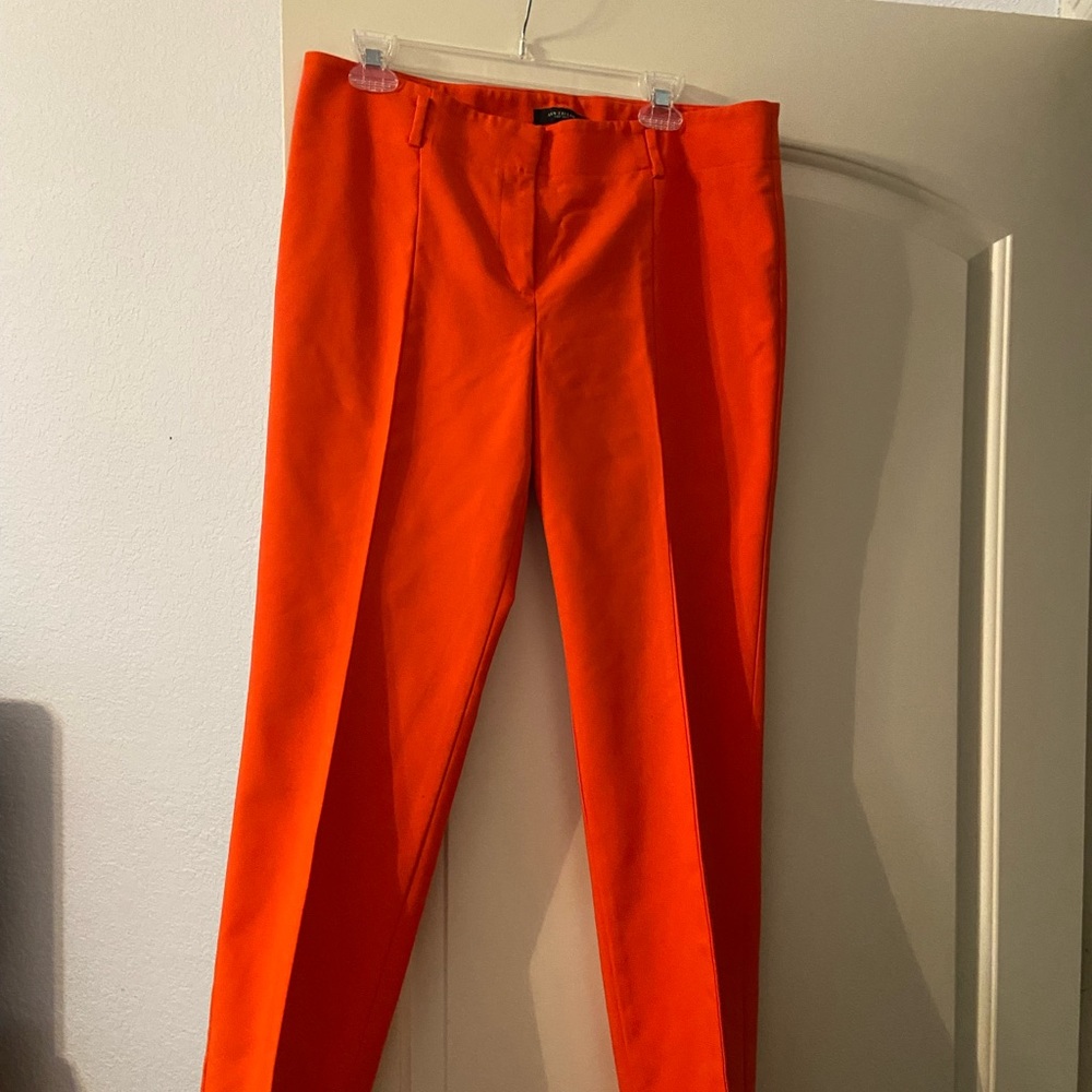 Ann Taylor size 12 orange trousers excellent condition